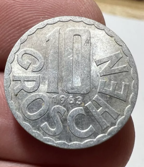 Coin - Austria 🇦🇹- 10 Groschen 1962 #266