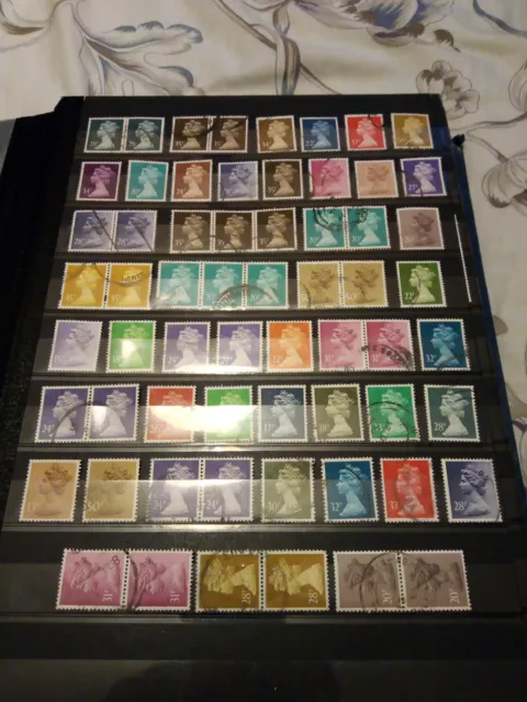 Gb Definitives/Machins Stamps - Useful Selection Of Used Examples