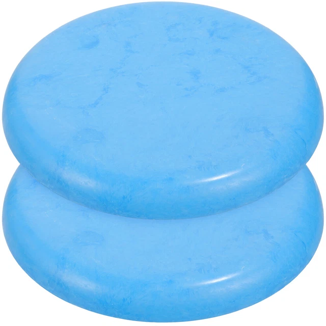 Juego de 2 accesorios de repuesto de taburetes taburetes de plástico superior asiento de repuesto para silla redonda azul