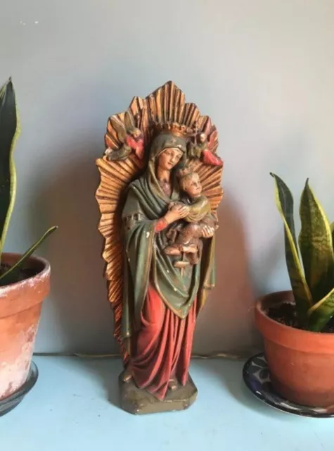statue religieuse ancienne marie religions religion ange Angel jesus