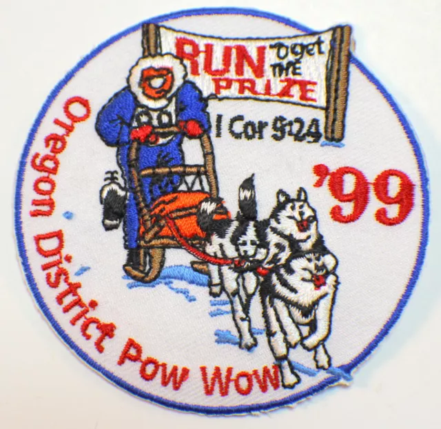 Oregon District Pow Wow 1999 Dog Sled Race Royal Ranger Uniform Patch