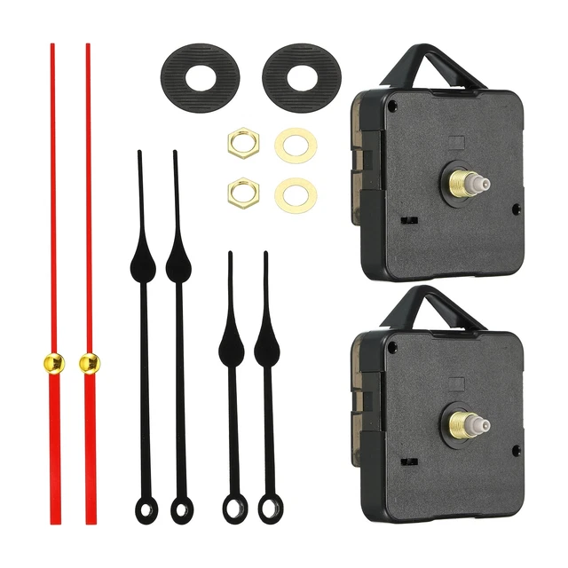 Clock Mechanism Replacement, 2Set Quartz Clock Mechanism DIY Wall Clock 15032