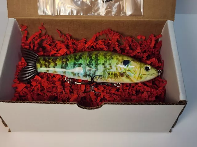 Custom 6.5 Inch Slow-Sink Jointed Glide Bait i-SLIDE 165 Rainbow Gill Pattern Custom 6.5 Inch Slow-Sink Jointed Glide Bait i-SLIDE 165 Rainbow Gill Pattern