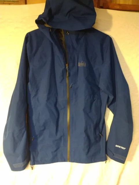 REI CO OP GORE-TEX Active Men's Rain Waterproof Jacket SMALL Royal Blue ...