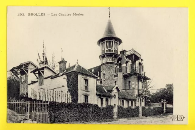 cpa FRANCE BOIS le ROI (Seine et Marne) BROLLES Villa Castel LES CHANTES MERLES