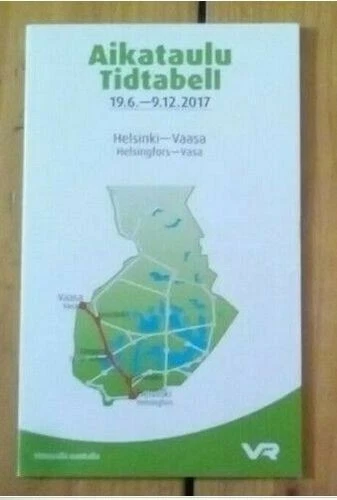 FAHRPLAN AIKATAULU VR finnische Bahn Helsinki - Tampere - von 2017 EUR ...