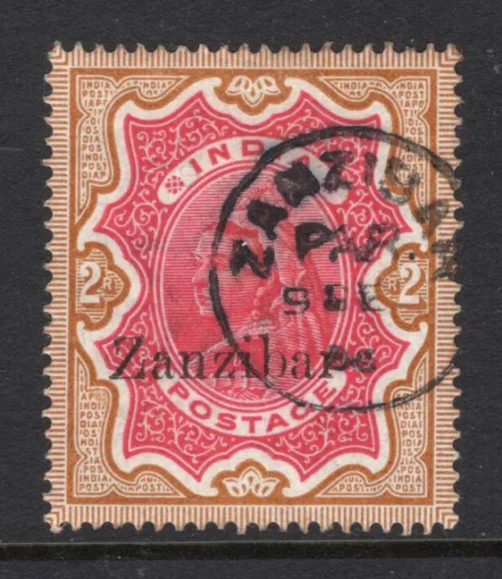M22567 Zanzibar 1895 SG19 - 2R carmine & yellow brown