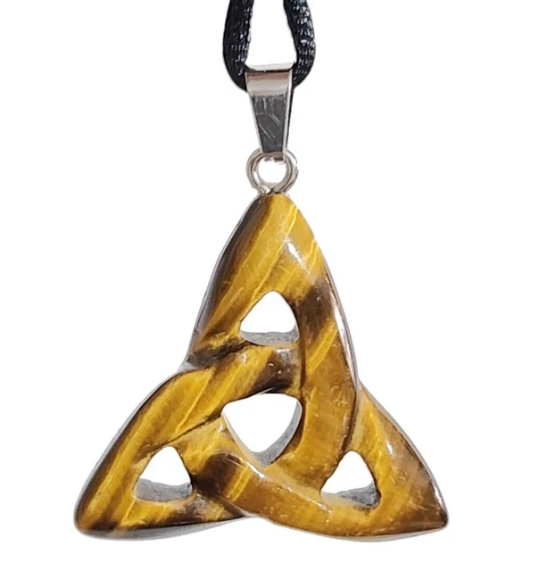 Pendentif Rectangle En Jaspe Bleu Avec Touches Dorées - Modèle N°3040 (4,7 X 3,1 Cm)