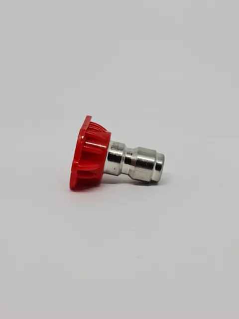 Pressure Washer Jet Wash 11.6mm Quick Release Red Wash Nozzle 0° Size 050 3