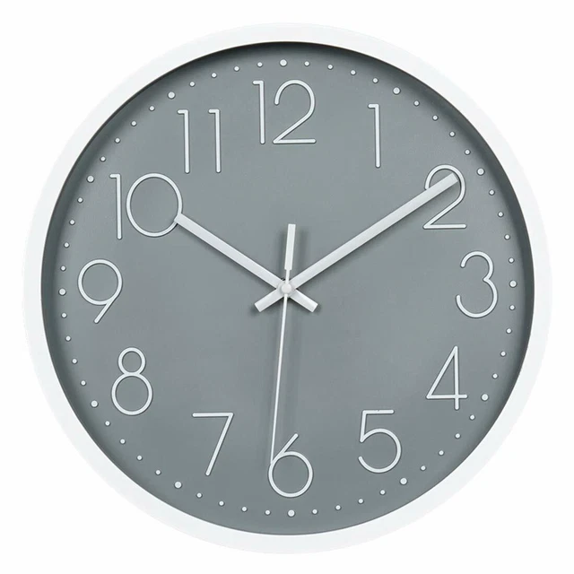 Topkey Orologio da Parete 12 inch Silenzioso Senza Ticchettio Orologio da (D9q)