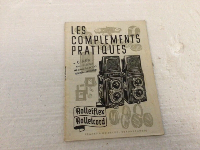 Notice publicitaire Rolleiflex. Rollei Les copléents pratiques (Fr