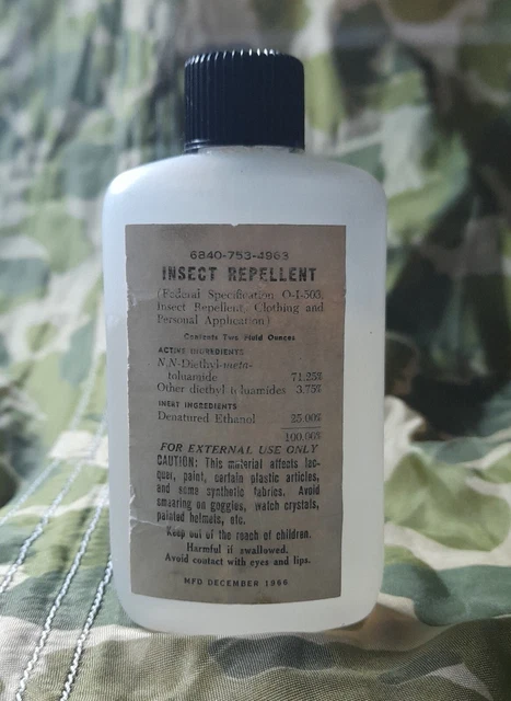 Flacon Insect FLACON ANTI-INSECTES US Army Vietnam 1966 EUR 70,00 - PicClick FR
