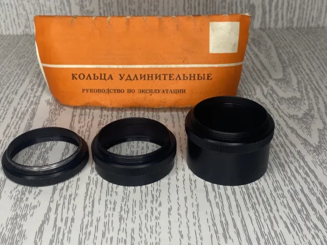 Verlängerungsringe für Kamera UdSSR Vintage Retro Zenit