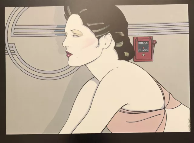 Patrick Nagel,Original ITT 5 color,offset poster print1979, Lifesaving equipment 2