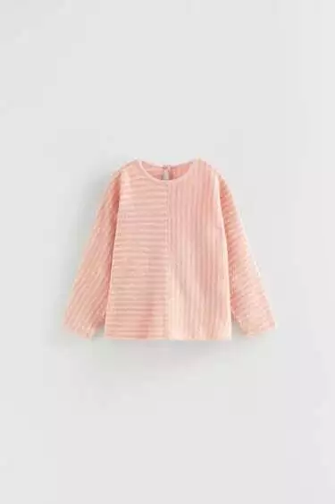 Zara Baby Girl Toddlers Striped Knit Pink Sweater 2-3 Years BNWT