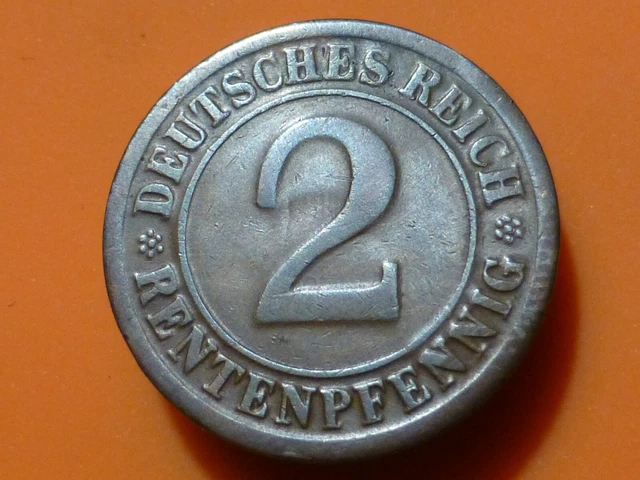 Allemagne - 2 Pfennig - 1924 F - Recherchee & Qualite Ttb !