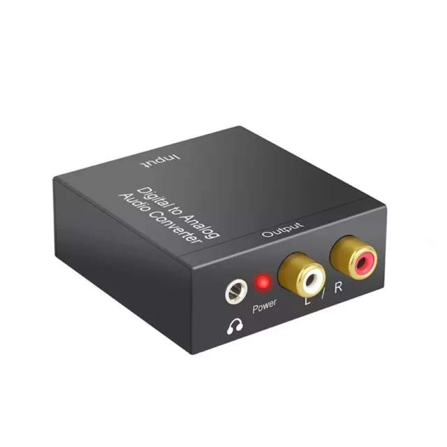 Digital to Analog Audio Converter Converts Coaxial Optical Fiber to RCA 3.5mm 83