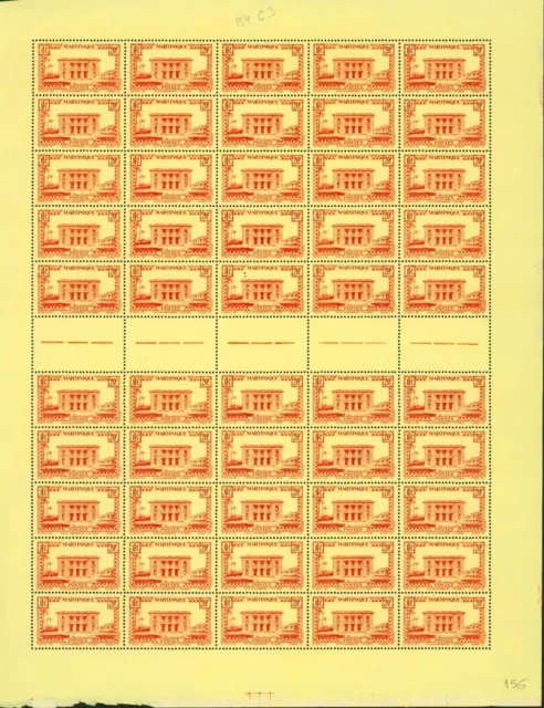 French Martinique 1933-MNH stamps. Yvert Nr.: 154. Sheet of 50....(EB) AR1-01227