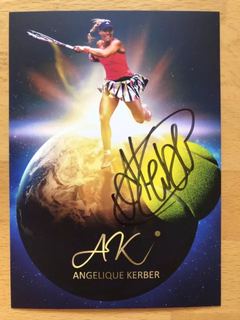 Angelique Kerber AK Tennis Wimbledonsiegerin Autogrammkarte original signiert 5