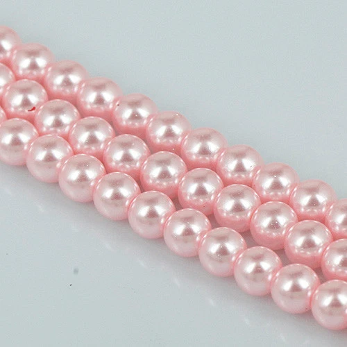 100pcs lot round shaped 4mm lacquered glass spacer beads EF1151