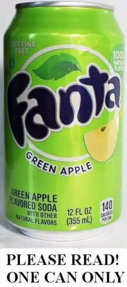 Fanta Grün Apple Limitierte Auflage USA 2020 Neu Volle 355ml Kann WWII Germany