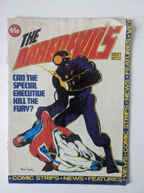 THE DAREDEVILS #11 UK Marvel 1983 Alan Moore / Captain Britain