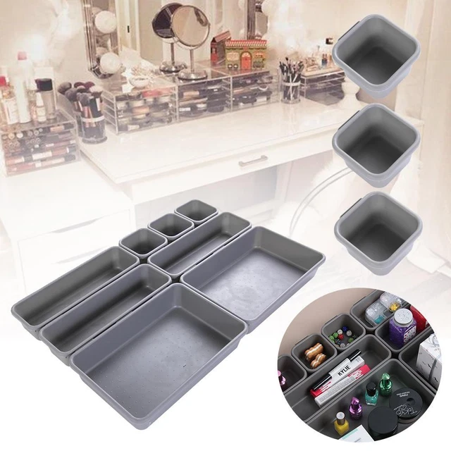 8pcs/set New Tableware Jewelry Storage Box Drawer Organizers Cosmetics Plastic