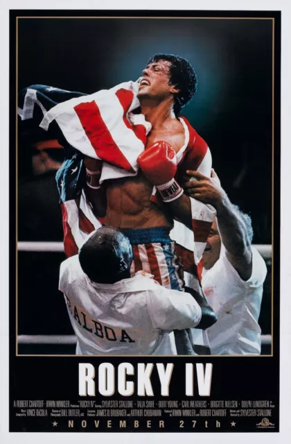 Rocky IV Vintage Retro Movie Poster A0-A1-A2-A3-A4-A5-A6-MAXI 323