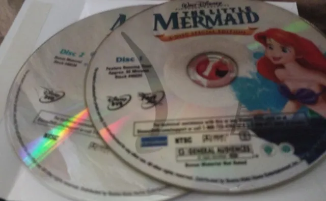 The Little Mermaid (2 DVD discs only, 2006, 2-Disc Set, Platinum Edition) disney