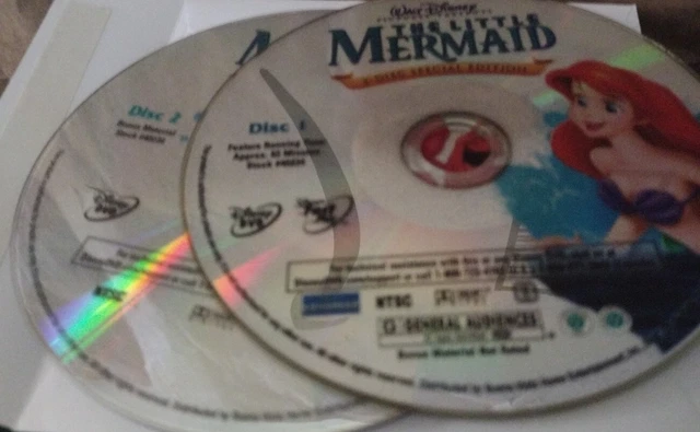 The Little Mermaid (2 DVD discs only, 2006, 2-Disc Set, Platinum Edition) disney
