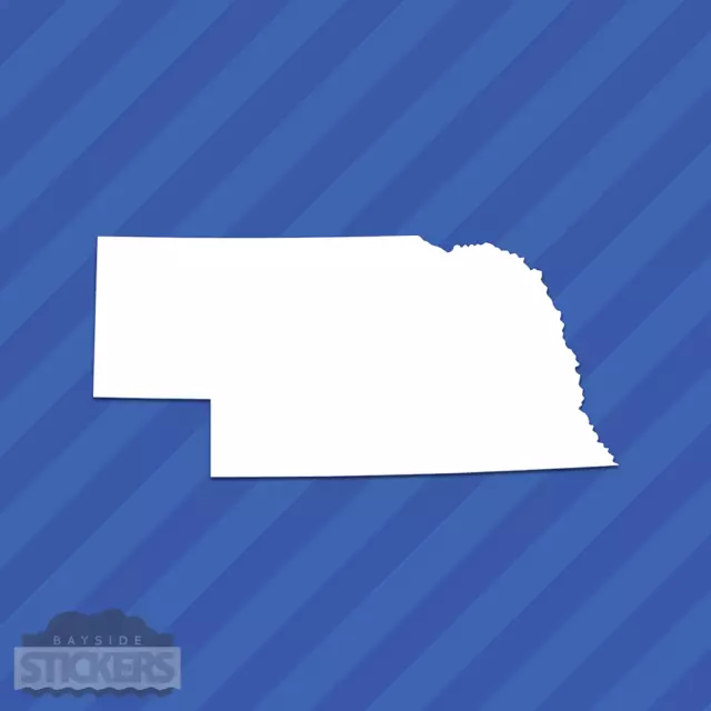 Nebraska NE State Outline Vinyl Decal Sticker