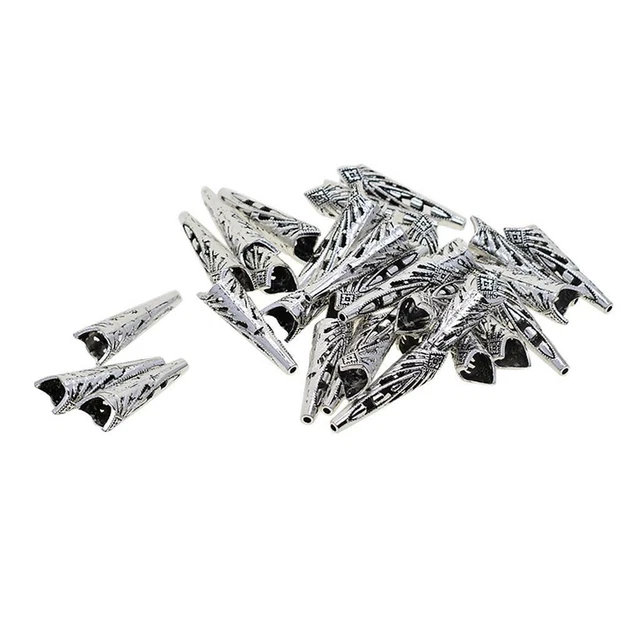 Tibetisches Silber Quaste Ende Perle Stopper Verbinder Schmuckherstellung