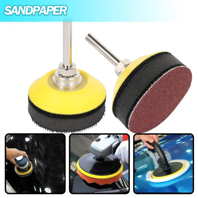 2Inch Drill Sander Attachment with Backer Plate 1/4" Shank Sanding Discs Pad I