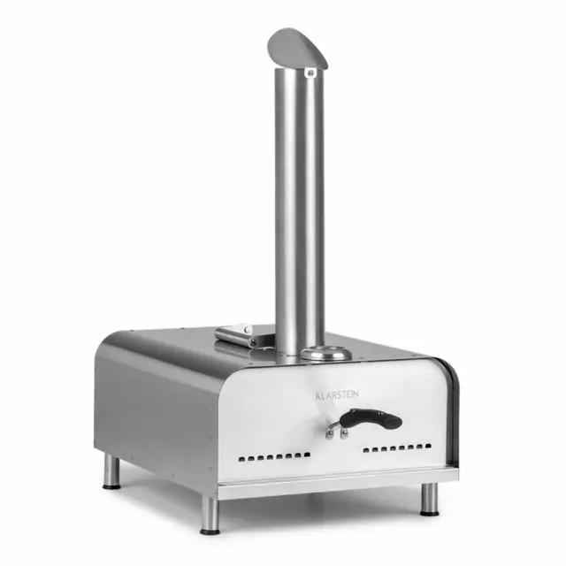 Forno Pizza Pellet Pizzaiolo Esterno Pietra refrattaria Termometro Acciaio