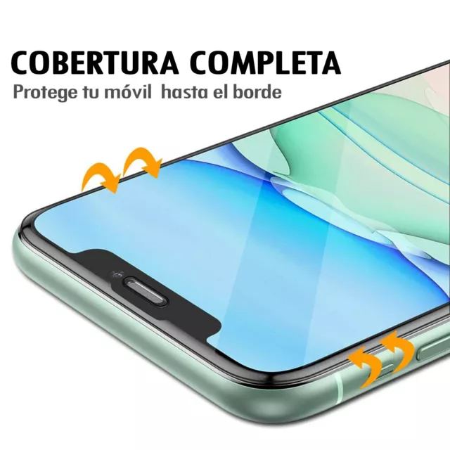 Protector Pantalla Iphone 11-12-13/Pro-Max-Mini-X-Xs-XR Cristal Vidrio Templado 2