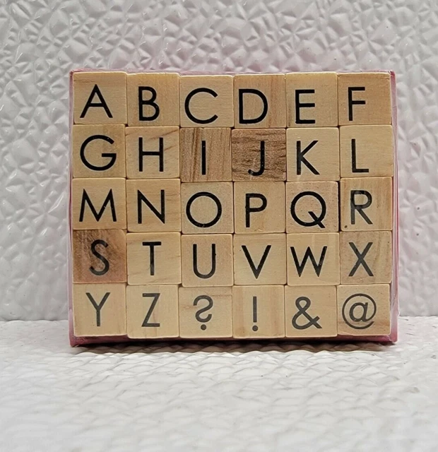STUDIO G ALPHABET STAMP SET - New Sealed! 30 Stamps!