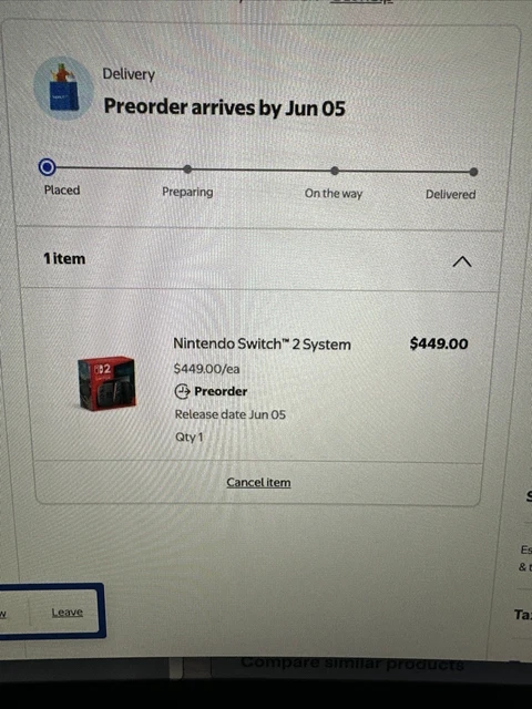 NINTENDO SWITCH 2 Pre Order Walmart Jun 5th $969.71 - PicClick CA