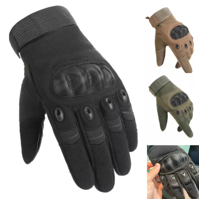 Tactical Hard Knuckles Gloves Army Military Combat Hunting Shooting Land Forces