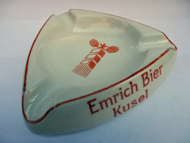 EMRICH BIER Kusel BIRRA beer posacenere ASHTRAY CENDRIER vintage Aschenbecher