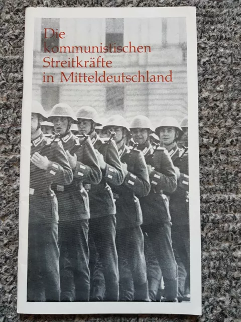 Die kommunistischen Streitkräfte in Mitteldeutschland Bundesministerium  1966