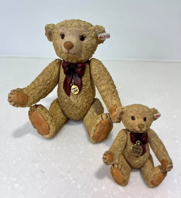 The Stiff collection by Enesco  Millennium Bear Figurine 2000, two set piece