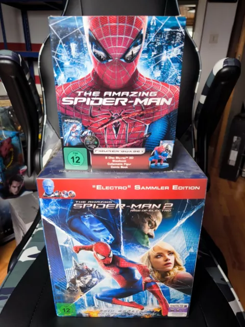 The Amazing Spider Man + Spider-Man 2 Rise of Electron Figuren Box Set 3D Bluray