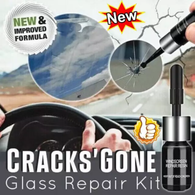 Car Window Cracks Gone Glass Repair Kit Fluid Fix Car Windshield Recover-🔥
