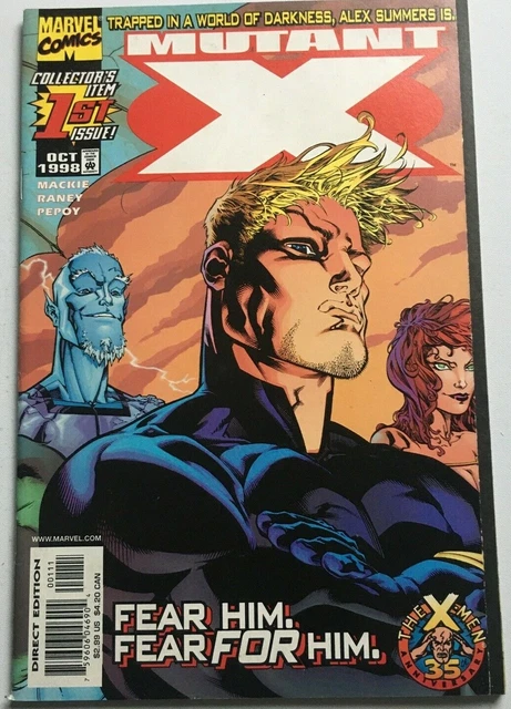 Mutant X. No.1. October 1998. Marvel. Howard Mackie.tom Raney. Andrew Peoy. Nm-