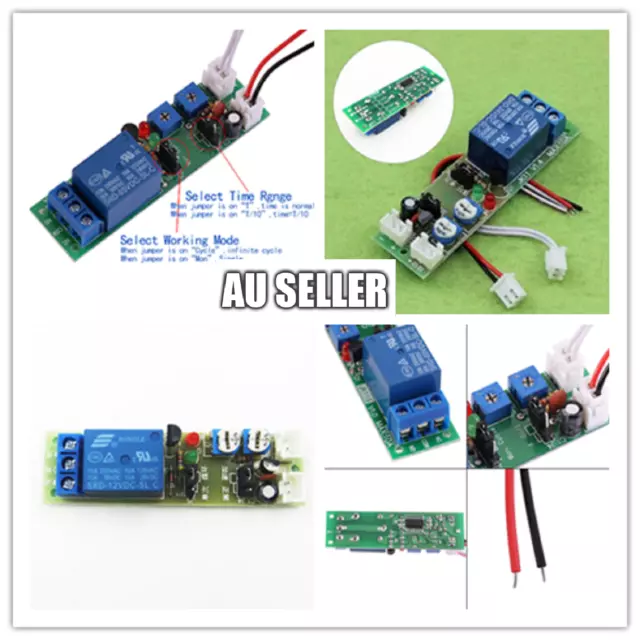 DC 5V/12V/24V ON OFF Module Infinite Loop Cycle Timing Timer Time Delay Relay