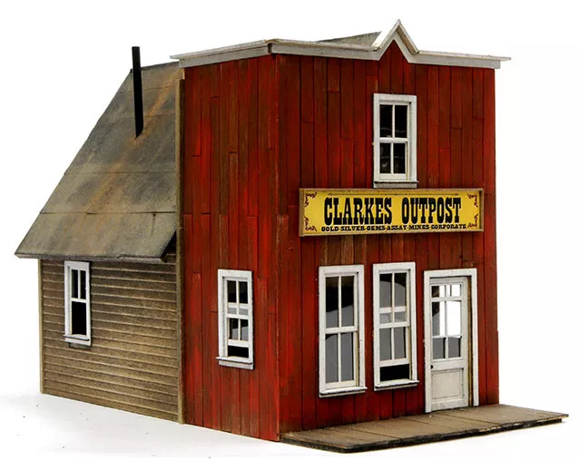 HO SCALE BANTA MODEL WORKS #2121 Clarkes Outpost