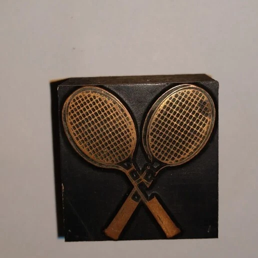Tennis Racquets or similar Printing Letterpress Printers Block Rackets