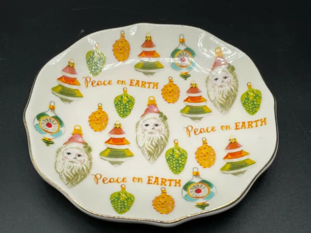 Booville by Magenta Peace on Earth Christmas Decorative Holiday Desert Plate