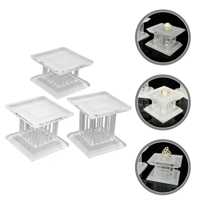3 piezas Soporte Multifuncional Pantalla Acrílico Escritorio Columna Romana
