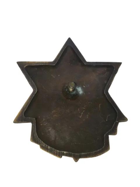 Israel State Medal 1983 35th Anniversary Large Brass Star Of David Medal Rare 2